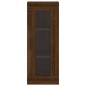 vidaXL Aparador alto madera contrachapada roble marrón 34,5x34x180 cm vidaXL Aparador alto madera contrachapada roble marrón 34,5x34x180 cm