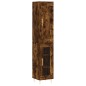 vidaXL Aparador alto madera de ingeniería roble ahumado 34,5x34x180 cm vidaXL Aparador alto madera de ingeniería roble ahumado 34,5x34x180 cm