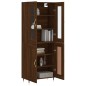 vidaXL Aparador alto madera contrachapada marrón roble 69,5x34x180 cm vidaXL Aparador alto madera contrachapada marrón roble 69,5x34x180 cm