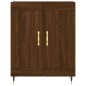 vidaXL Aparador alto madera contrachapada marrón roble 69,5x34x180 cm vidaXL Aparador alto madera contrachapada marrón roble 69,5x34x180 cm