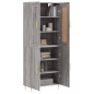 vidaXL Aparador alto madera contrachapada gris sonoma 69,5x34x180 cm vidaXL Aparador alto madera contrachapada gris sonoma 69,5x34x180 cm