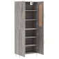 vidaXL Aparador alto madera contrachapada gris sonoma 69,5x34x180 cm vidaXL Aparador alto madera contrachapada gris sonoma 69,5x34x180 cm