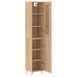 vidaXL Aparador de madera contrachapada roble Sonoma 34,5x34x180 cm vidaXL Aparador de madera contrachapada roble Sonoma 34,5x34x180 cm