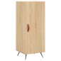 vidaXL Aparador de madera contrachapada roble Sonoma 34,5x34x180 cm vidaXL Aparador de madera contrachapada roble Sonoma 34,5x34x180 cm