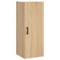 vidaXL Aparador de madera contrachapada roble Sonoma 34,5x34x180 cm vidaXL Aparador de madera contrachapada roble Sonoma 34,5x34x180 cm