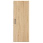 vidaXL Aparador de madera contrachapada roble Sonoma 34,5x34x180 cm vidaXL Aparador de madera contrachapada roble Sonoma 34,5x34x180 cm