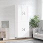 vidaXL Aparador alto madera contrachapada blanco 69,5x34x180 cm vidaXL Aparador alto madera contrachapada blanco 69,5x34x180 cm