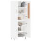 vidaXL Aparador alto madera contrachapada blanco 69,5x34x180 cm vidaXL Aparador alto madera contrachapada blanco 69,5x34x180 cm