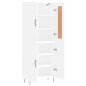 vidaXL Aparador alto madera contrachapada blanco 69,5x34x180 cm vidaXL Aparador alto madera contrachapada blanco 69,5x34x180 cm