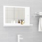 vidaXL Espejo de baño madera contrachapada blanco 60x10,5x37 cm vidaXL Espejo de baño madera contrachapada blanco 60x10,5x37 cm
