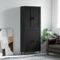 vidaXL Aparador alto madera contrachapada negro 69,5x34x180 cm vidaXL Aparador alto madera contrachapada negro 69,5x34x180 cm