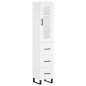 vidaXL Aparador alto madera contrachapada blanco 34,5x34x180 cm vidaXL Aparador alto madera contrachapada blanco 34,5x34x180 cm