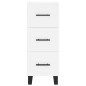 vidaXL Aparador alto madera contrachapada blanco 34,5x34x180 cm vidaXL Aparador alto madera contrachapada blanco 34,5x34x180 cm