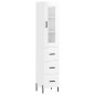 vidaXL Aparador alto madera contrachapada blanco brillo 34,5x34x180 cm vidaXL Aparador alto madera contrachapada blanco brillo 34,5x34x180 cm