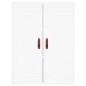 vidaXL Aparador alto madera contrachapada blanco 69,5x34x180 cm vidaXL Aparador alto madera contrachapada blanco 69,5x34x180 cm