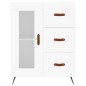 vidaXL Aparador alto madera contrachapada blanco 69,5x34x180 cm vidaXL Aparador alto madera contrachapada blanco 69,5x34x180 cm