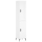 vidaXL Aparador alto madera contrachapada blanco 34,5x34x180 cm