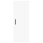vidaXL Aparador alto madera contrachapada blanco 34,5x34x180 cm