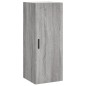 vidaXL Aparador alto madera contrachapada gris Sonoma 34,5x34x180 cm vidaXL Aparador alto madera contrachapada gris Sonoma 34,5x34x180 cm