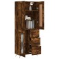 vidaXL Aparador alto madera contrachapada roble ahumado 69,5x34x180 cm vidaXL Aparador alto madera contrachapada roble ahumado 69,5x34x180 cm