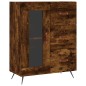 vidaXL Aparador alto madera contrachapada roble ahumado 69,5x34x180 cm vidaXL Aparador alto madera contrachapada roble ahumado 69,5x34x180 cm