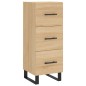 vidaXL Aparador de madera contrachapada roble Sonoma 34,5x34x180 cm vidaXL Aparador de madera contrachapada roble Sonoma 34,5x34x180 cm
