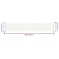 vidaXL Toldo lateral retráctil para patio crema 117x600 cm vidaXL Toldo lateral retráctil para patio crema 117x600 cm