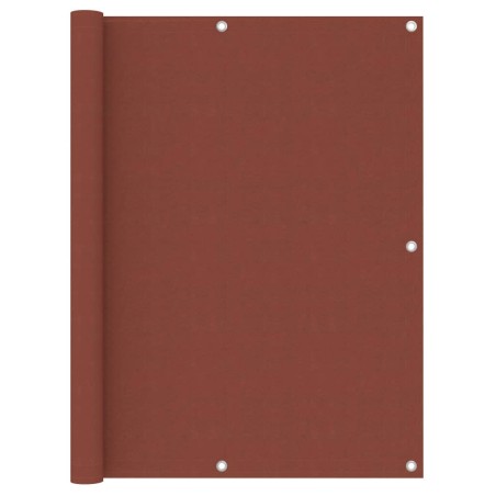 vidaXL Toldo para balcón de tela oxford terracota 120x600 cm