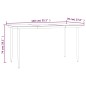 vidaXL Juego de comedor para jardín 7 piezas acero y textilene negro vidaXL Juego de comedor para jardín 7 piezas acero y textilene negro