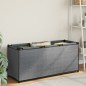 vidaXL Caja de almacenaje de tela gris 105x34,5x45 cm
