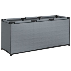 vidaXL Caja de almacenaje de tela gris 105x34,5x45 cm
