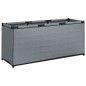 vidaXL Caja de almacenaje de tela gris 105x34,5x45 cm
