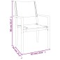 vidaXL Juego de comedor para jardín 5 piezas acero y textilene negro