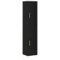 vidaXL Aparador de madera contrachapada negro 34,5x34x180 cm vidaXL Aparador de madera contrachapada negro 34,5x34x180 cm
