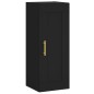 vidaXL Aparador de madera contrachapada negro 34,5x34x180 cm vidaXL Aparador de madera contrachapada negro 34,5x34x180 cm