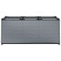 vidaXL Caja de almacenaje de tela gris 105x34,5x45 cm