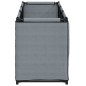 vidaXL Caja de almacenaje de tela gris 105x34,5x45 cm