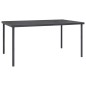 vidaXL Juego de comedor para jardín 5 piezas acero y textilene negro vidaXL Juego de comedor para jardín 5 piezas acero y textilene negro