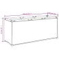 vidaXL Caja de almacenaje de tela gris 105x34,5x45 cm