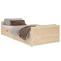 vidaXL Estructura de cama con cajones madera maciza de pino 90x200 cm vidaXL Estructura de cama con cajones madera maciza de pino 90x200 cm