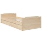 vidaXL Estructura de cama con cajones madera maciza de pino 90x200 cm vidaXL Estructura de cama con cajones madera maciza de pino 90x200 cm