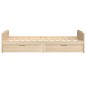 vidaXL Estructura de cama con cajones madera maciza de pino 90x200 cm vidaXL Estructura de cama con cajones madera maciza de pino 90x200 cm
