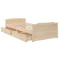 vidaXL Estructura de cama con cajones madera maciza de pino 90x200 cm vidaXL Estructura de cama con cajones madera maciza de pino 90x200 cm