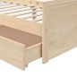 vidaXL Estructura de cama con cajones madera maciza de pino 90x200 cm vidaXL Estructura de cama con cajones madera maciza de pino 90x200 cm