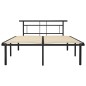 vidaXL Estructura de cama de metal negra 140x200 cm vidaXL Estructura de cama de metal negra 140x200 cm