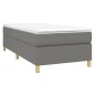 vidaXL Cama box spring con colchón tela gris oscuro 80x200 cm vidaXL Cama box spring con colchón tela gris oscuro 80x200 cm