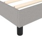 vidaXL Cama box spring con colchón tela gris claro 90x190 cm vidaXL Cama box spring con colchón tela gris claro 90x190 cm