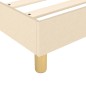 vidaXL Cama box spring con colchón tela color crema 120x200 cm vidaXL Cama box spring con colchón tela color crema 120x200 cm
