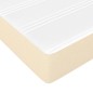vidaXL Cama box spring con colchón tela color crema 120x200 cm vidaXL Cama box spring con colchón tela color crema 120x200 cm