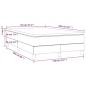 vidaXL Cama box spring con colchón tela color crema 120x200 cm vidaXL Cama box spring con colchón tela color crema 120x200 cm